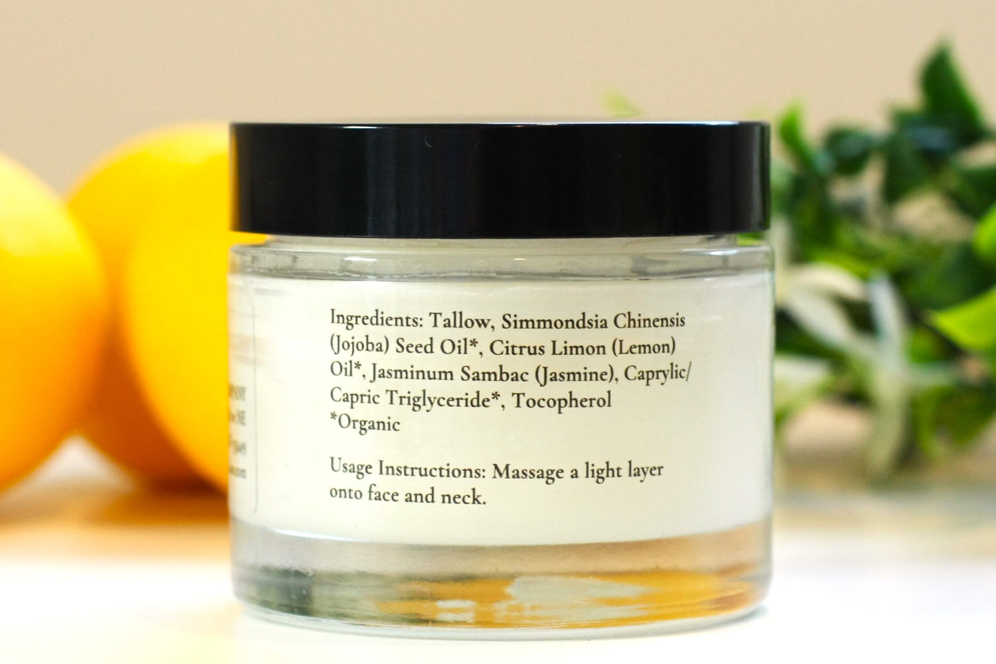 Lemon and Jasmine Tallow Face Cream