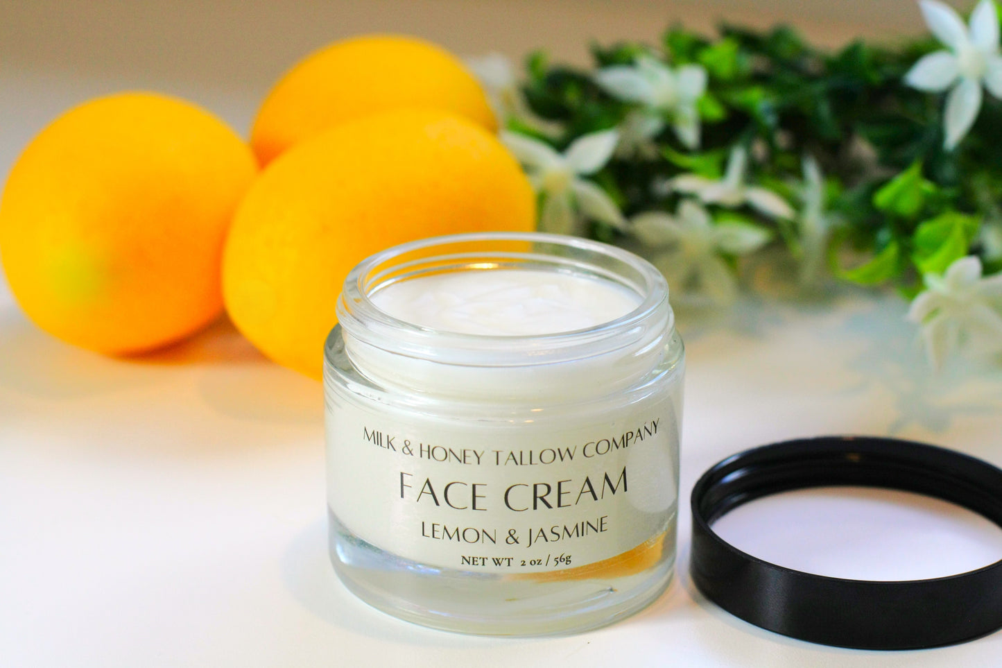 Lemon and Jasmine Tallow Face Cream