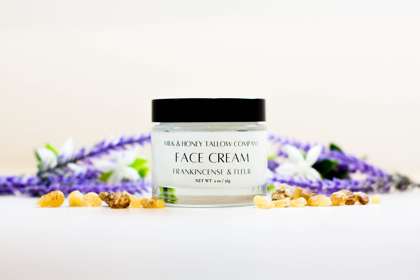 Tallow Face Cream - Frankincense and Fleur Front