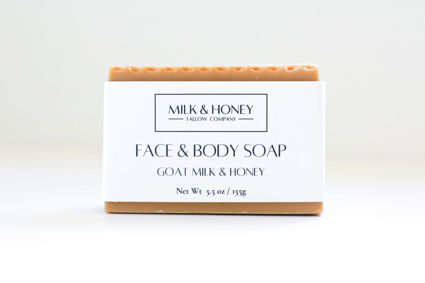 Tallow Bar Soap - Goat Milk and Honey Bar Front