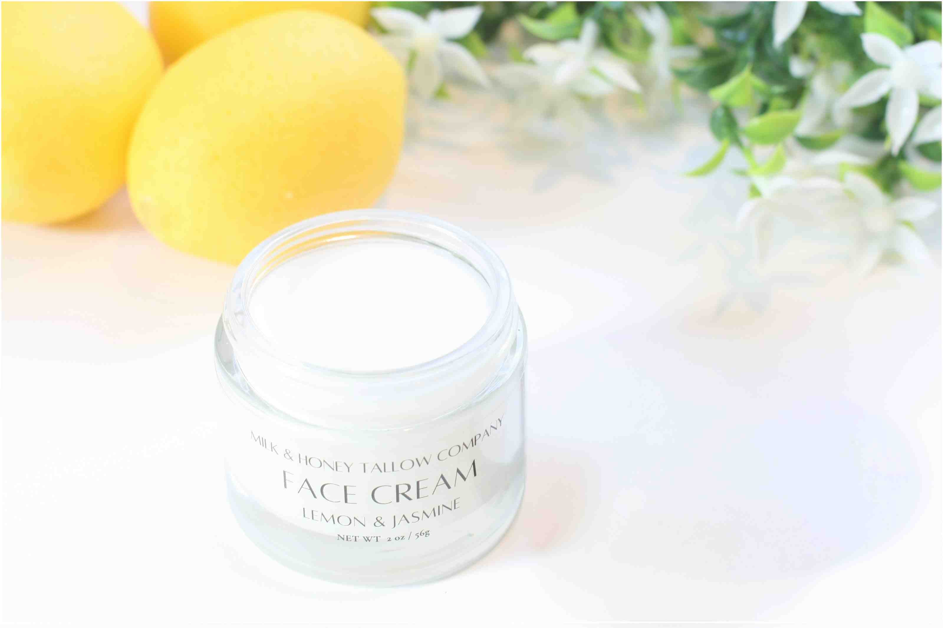 Lemon & Jasmine Beef Tallow Face Cream