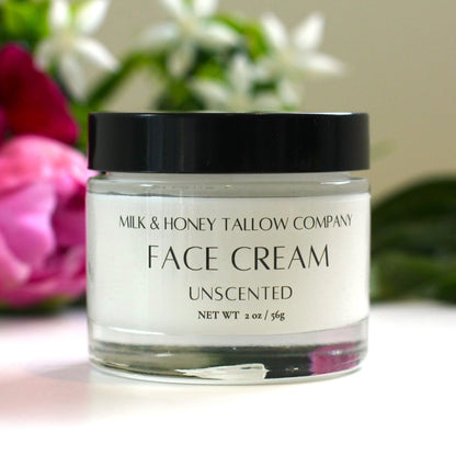 Unscented Tallow Face Cream