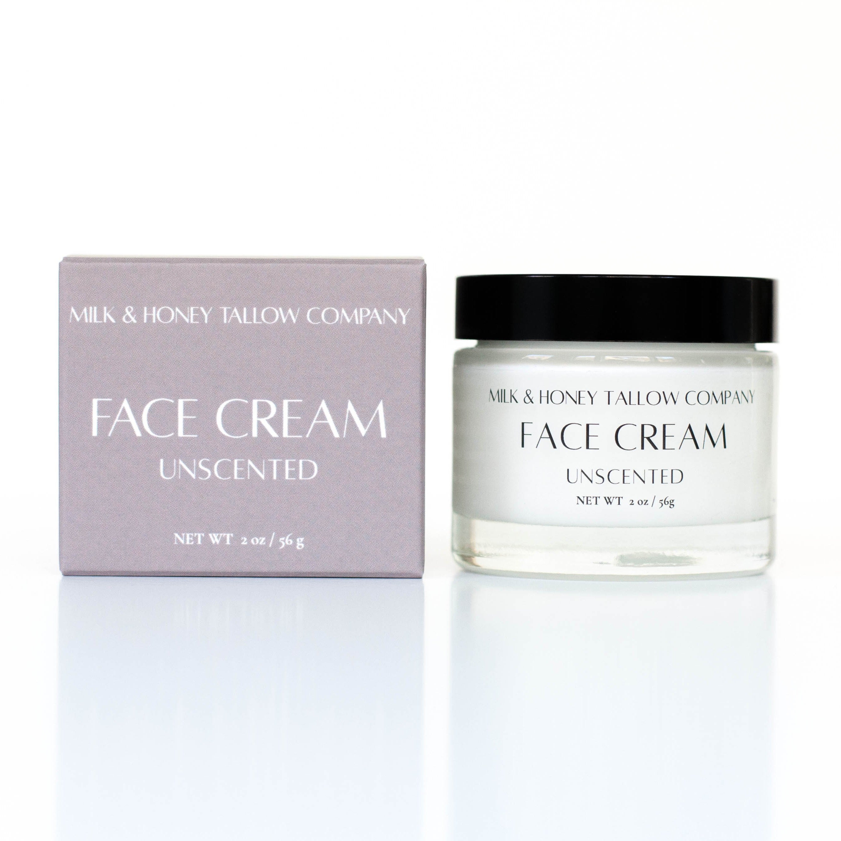Unscented Tallow Face Cream – Milk & Honey Tallow Company